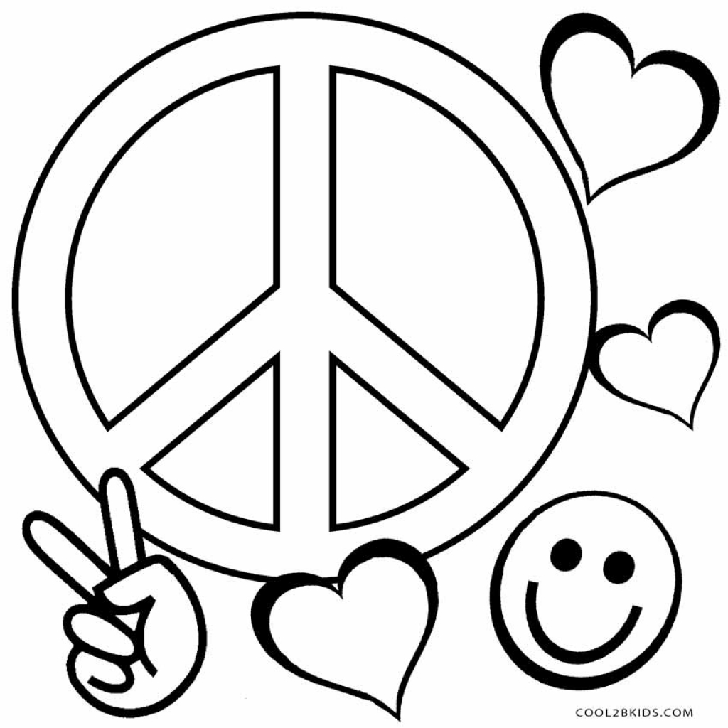 Peace Sign Coloring Pages For Adults At GetColorings Free 