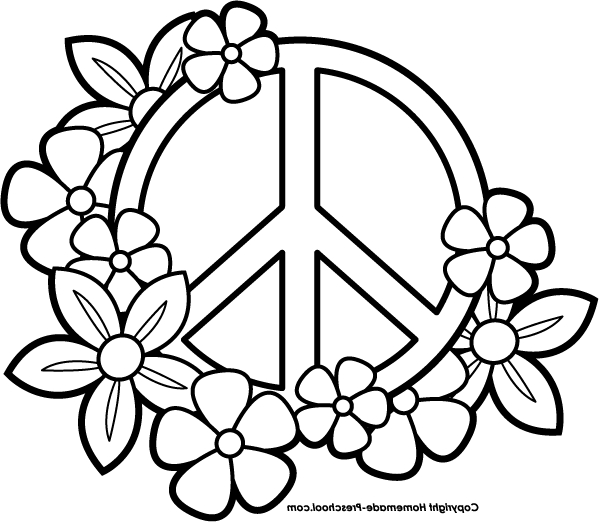 Peace Sign Mandala Coloring Pages At GetColorings Free Printable Colorings Pages To Print 