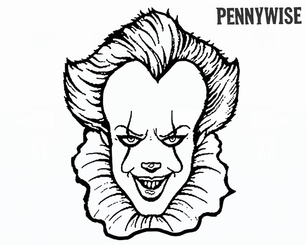 Pennywise Coloring Pages 2017 At GetColorings Free Printable 