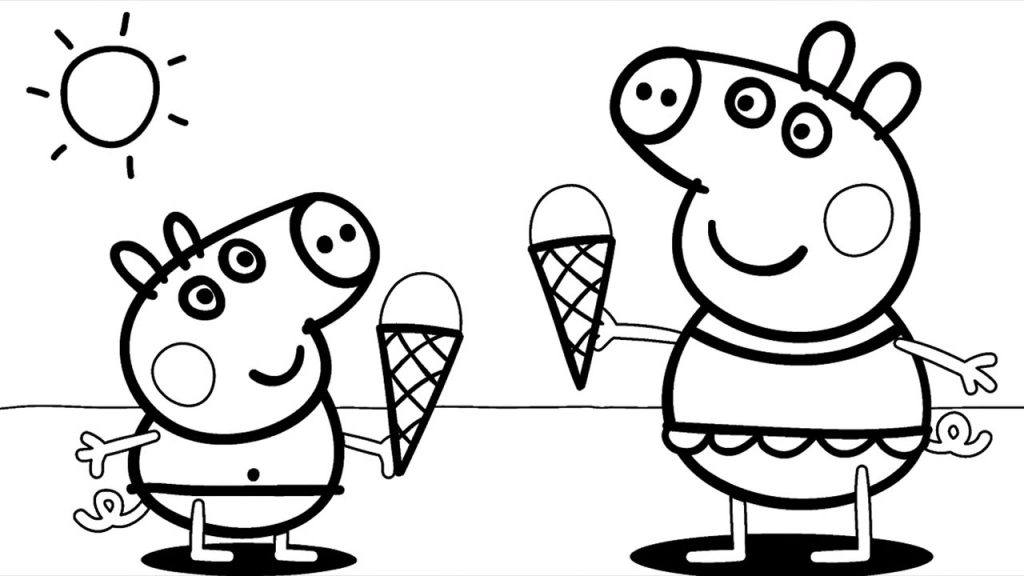 Peppa Pig And Friends Coloring Pages at GetColorings.com | Free