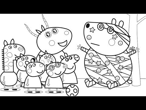 480x360 Daddy Pig And Friends Coloring Pages