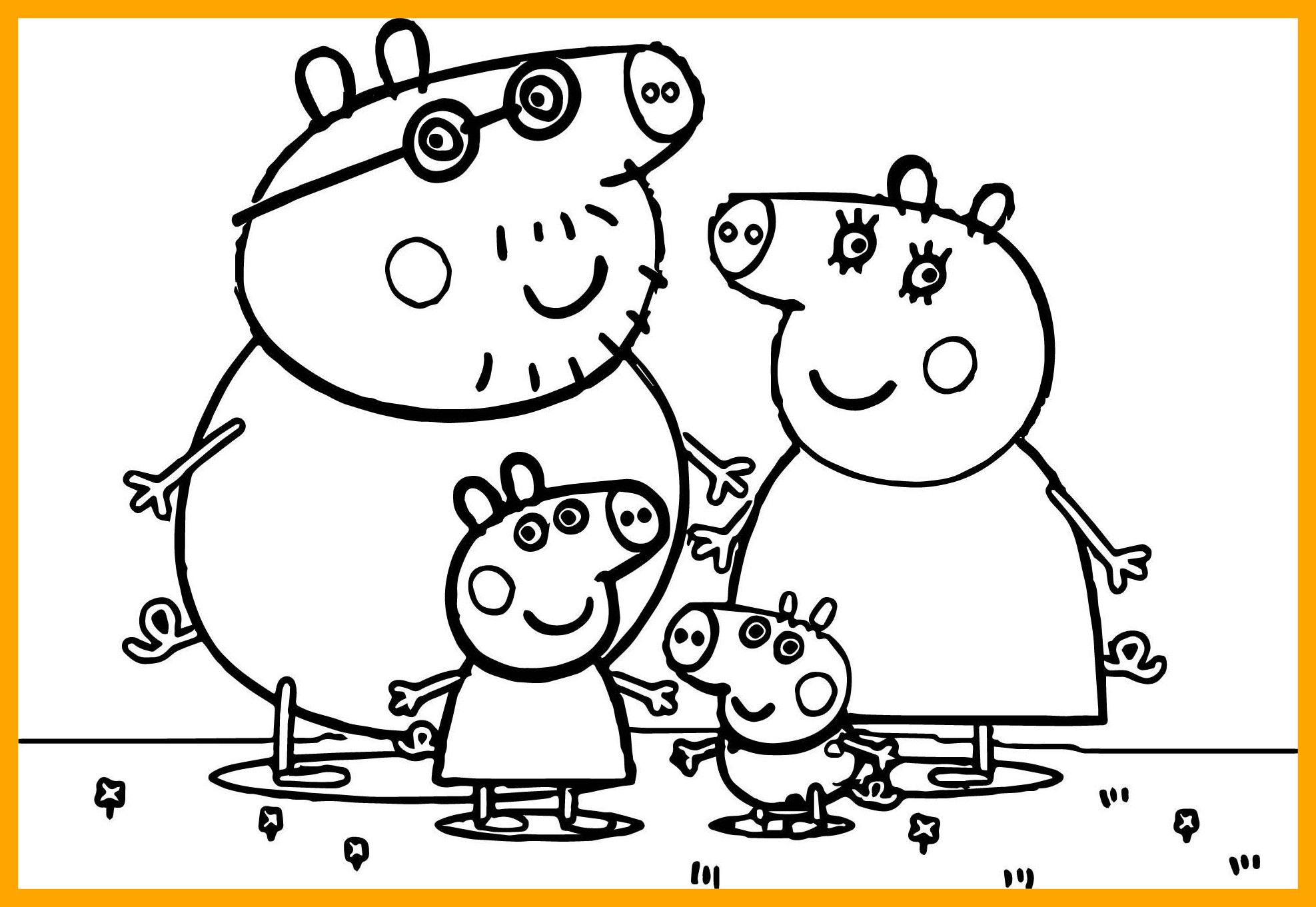Peppa Pig Coloring Pages Online at GetColorings.com | Free printable