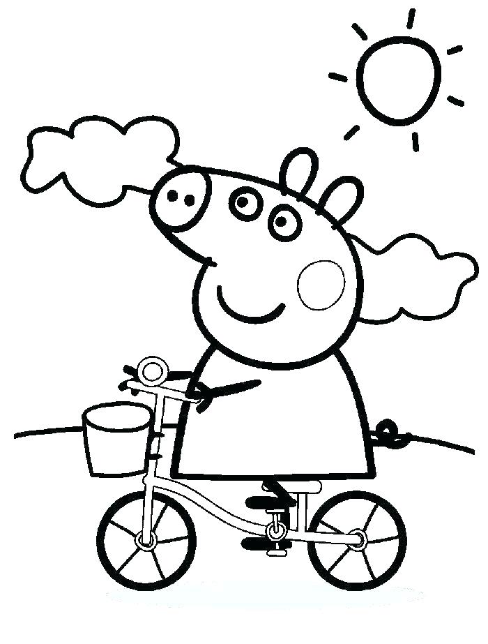 Peppa Pig Birthday Coloring Pages At GetColorings Free Printable 