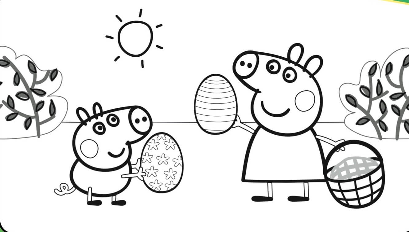 peppa pig christmas coloring pages at getcolorings