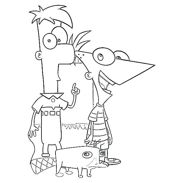 Perry The Platypus Coloring Page at GetColorings.com | Free printable