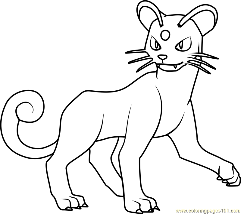 Persian Cat Coloring Pages at GetColorings.com | Free printable