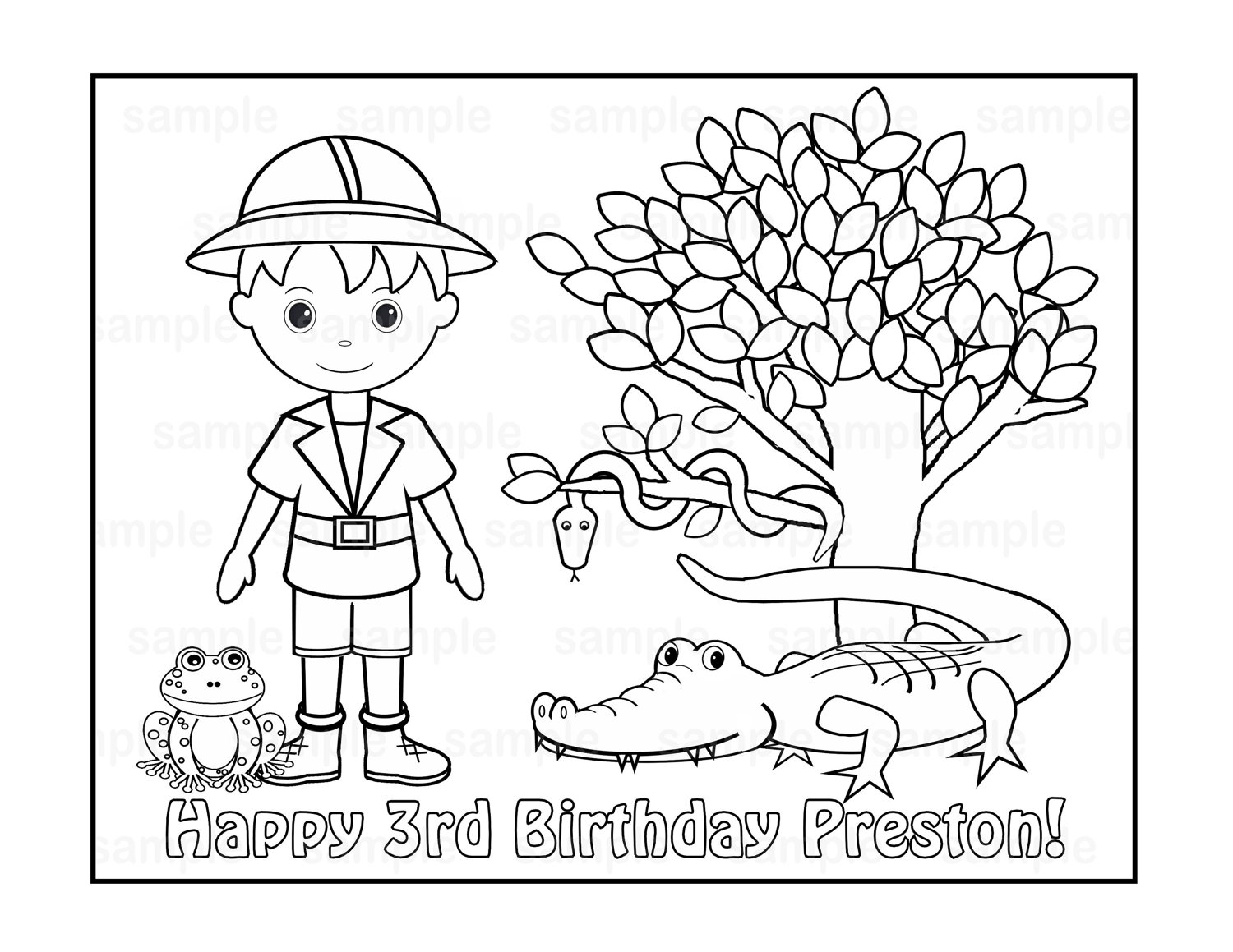 Personalized Birthday Coloring Pages At GetColorings Free Printable Colorings Pages To 