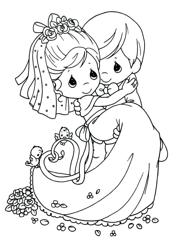 Personalized Wedding Coloring Pages at Free