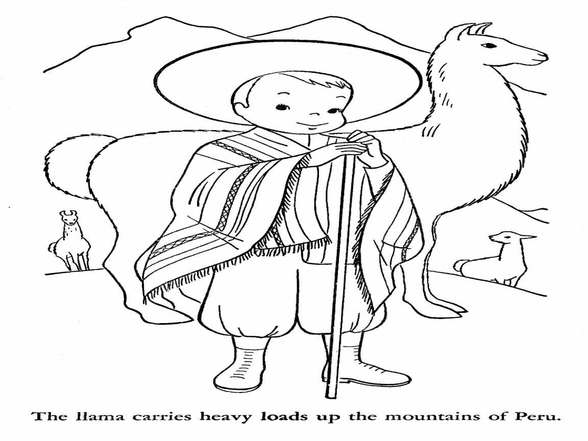 Peru Map Coloring Pages Learny Kids