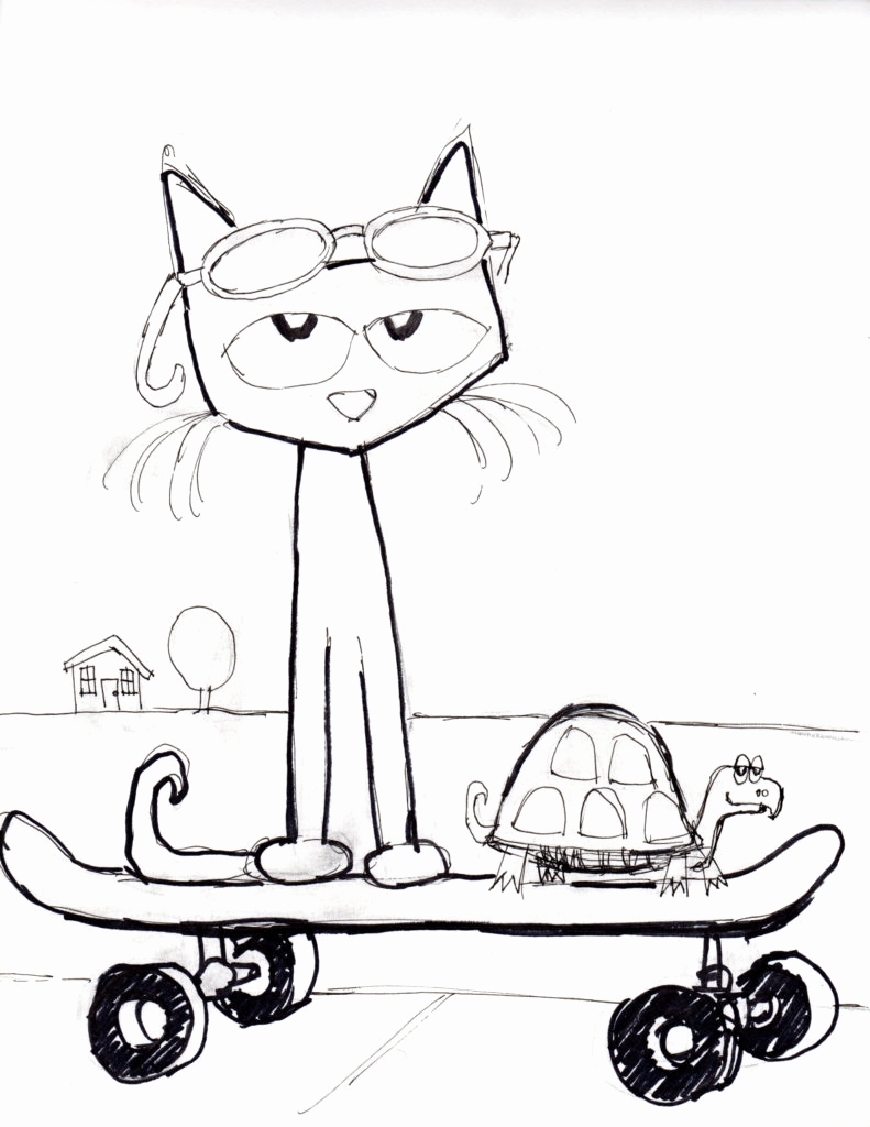 Pete The Cat Coloring Page at GetColorings.com | Free printable