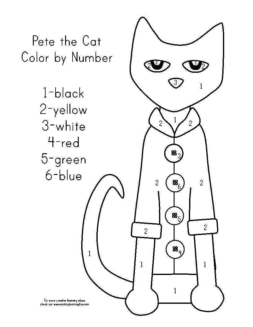 Pete The Cat Coloring Page at GetColorings.com | Free printable