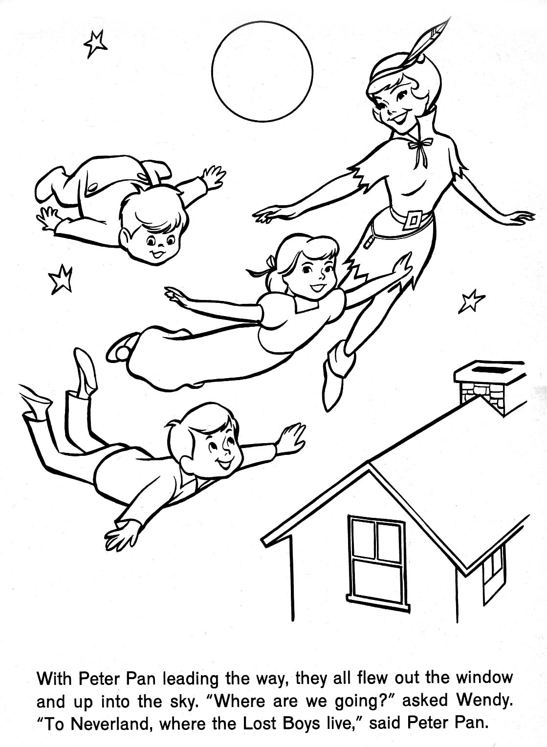 Peter Pan And Wendy Coloring Pages At GetColorings Free Printable