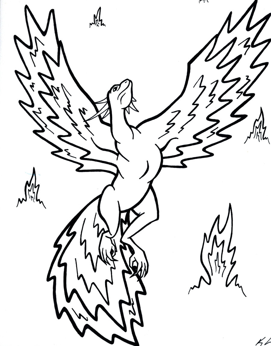 Phoenix Coloring Pages Free at GetColorings.com | Free printable
