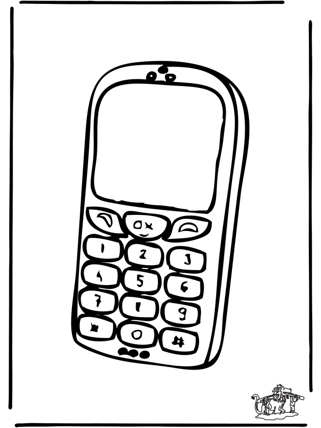 Phone Coloring Pages at GetColorings.com | Free printable colorings
