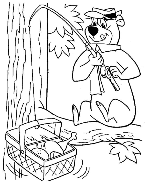 Picnic Basket Coloring Page at GetColorings.com | Free printable