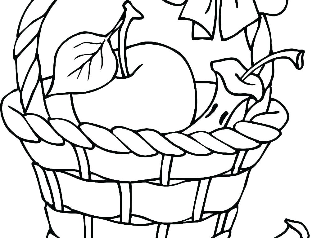 Picnic Basket Coloring Page at GetColorings.com | Free printable