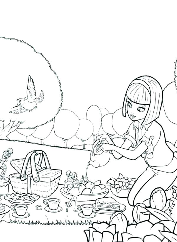 Picnic Table Coloring Page at GetColorings.com | Free printable