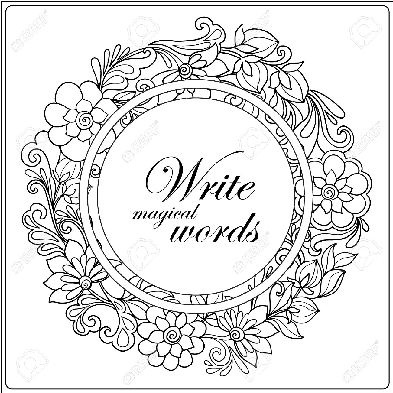 Picture Frame Coloring Page at GetColorings.com | Free printable