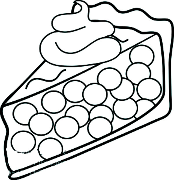 Pie Coloring Page at Free printable colorings pages