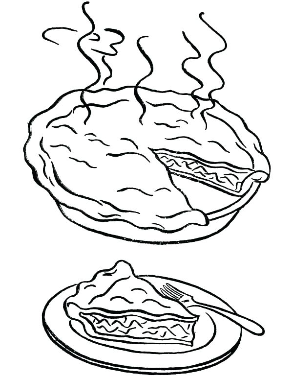 Pie Coloring Pages Printable at Free printable