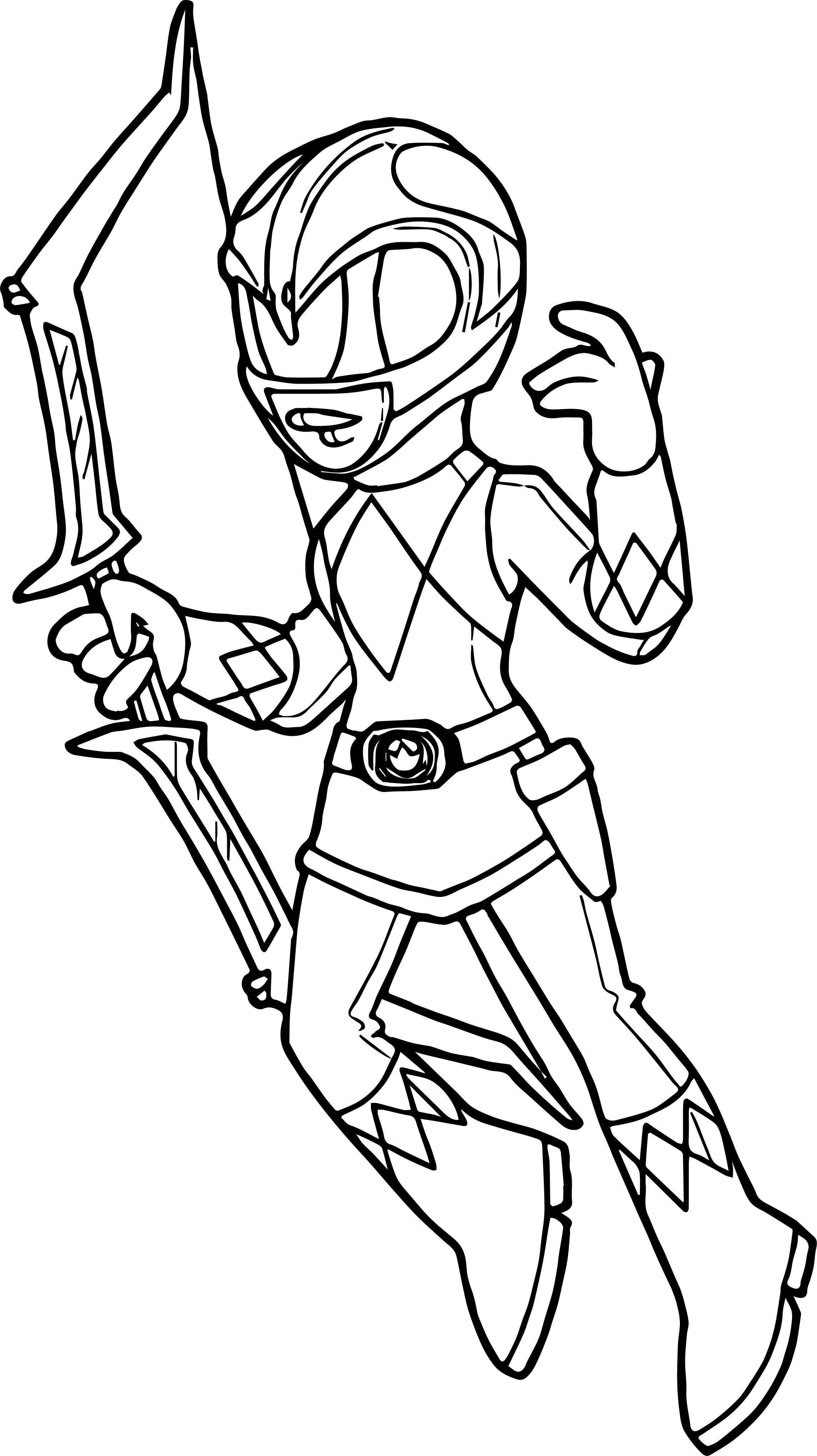 Pink Power Ranger Coloring Pages at Free printable