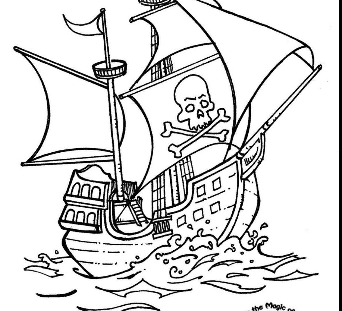 Pirate Ship Coloring Pages Free At GetColorings Free Printable 