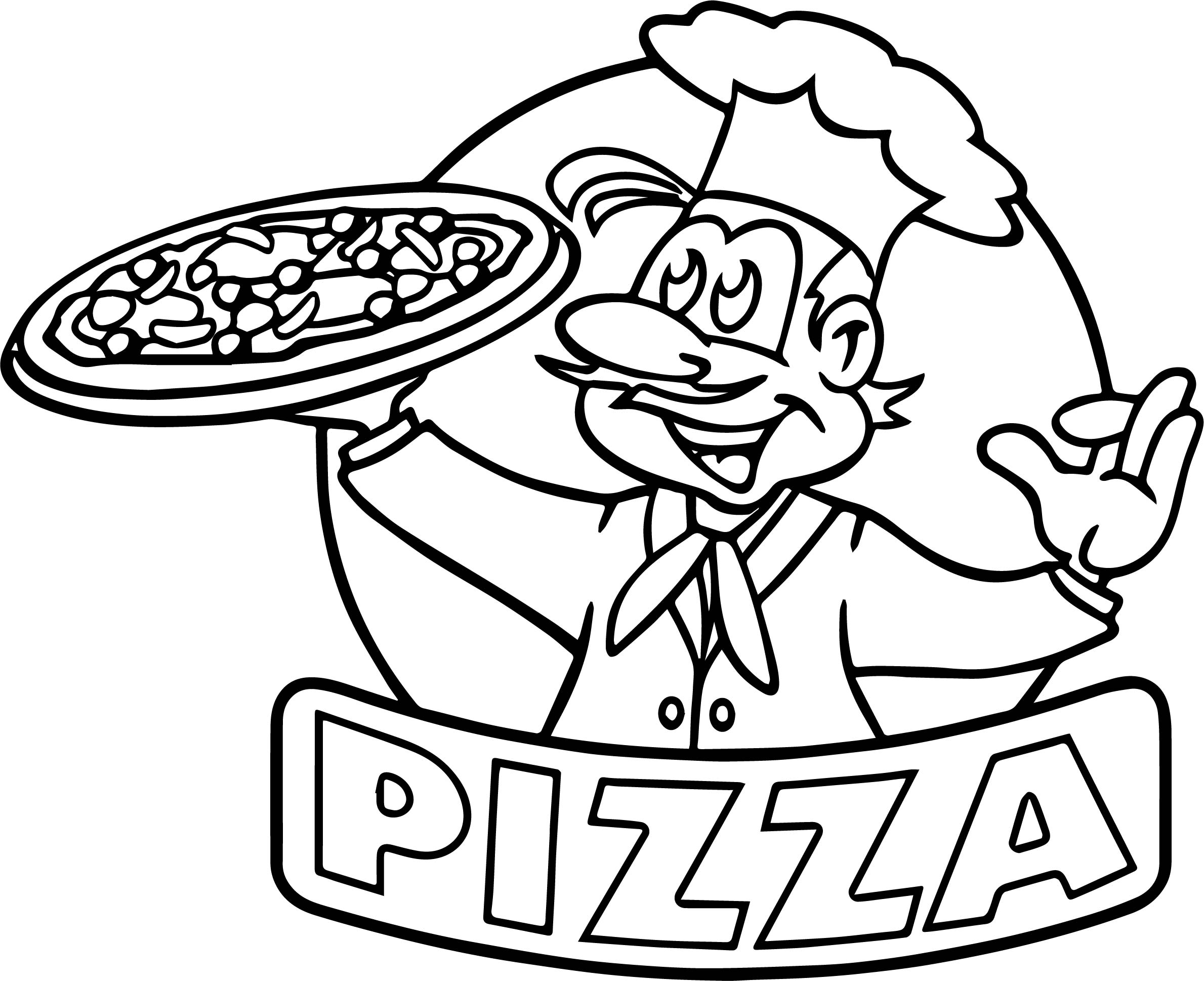 Pizza Coloring Pages Preschool at Free printable