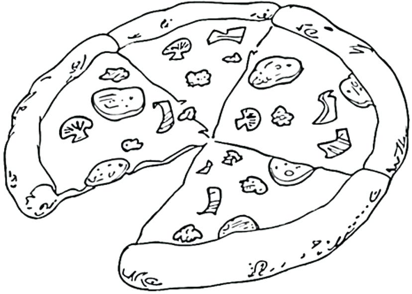 Pizza Toppings Coloring Pages At GetColorings Free Printable 