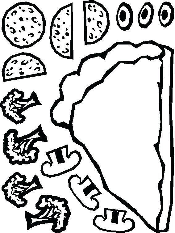 Pizza Toppings Coloring Pages At GetColorings Com Free Printable Colorings Pages To Print And
