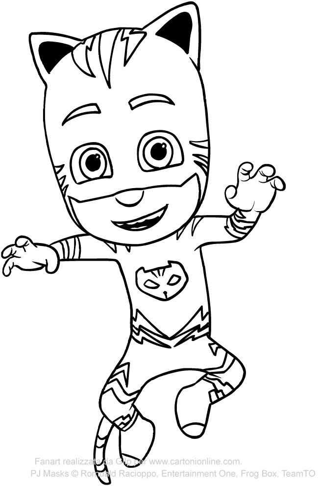 pj masks catboy coloring pages at getcolorings  free