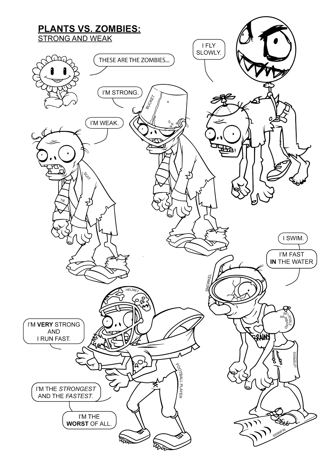 Plants Vs Zombies 2 Coloring Pages Fasjam