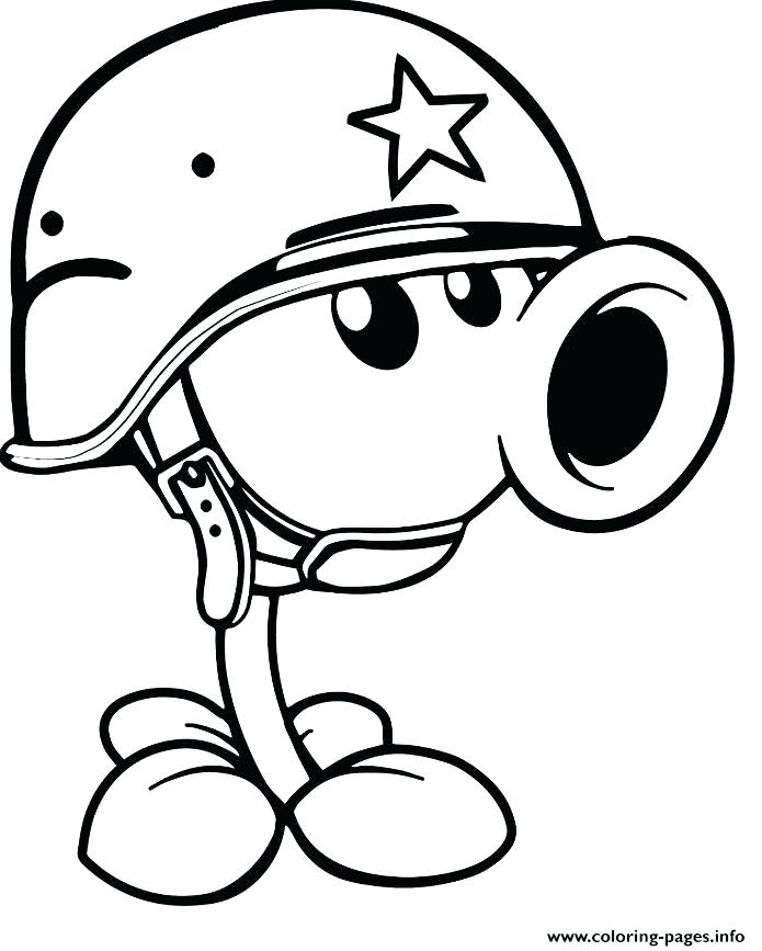 Peashooter Coloring Pages At Getcolorings Free Printable The Best