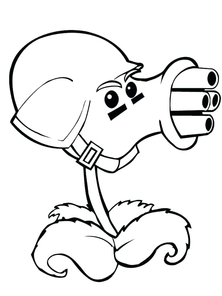 Plants Vs Zombies Coloring Pages Peashooter At GetColorings Free Printable Colorings Pages 