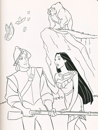 Pocahontas And John Smith Coloring Pages At Getcolorings Free