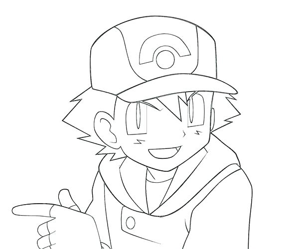 Pokemon Ash Coloring Pages At Getcolorings Free Printable