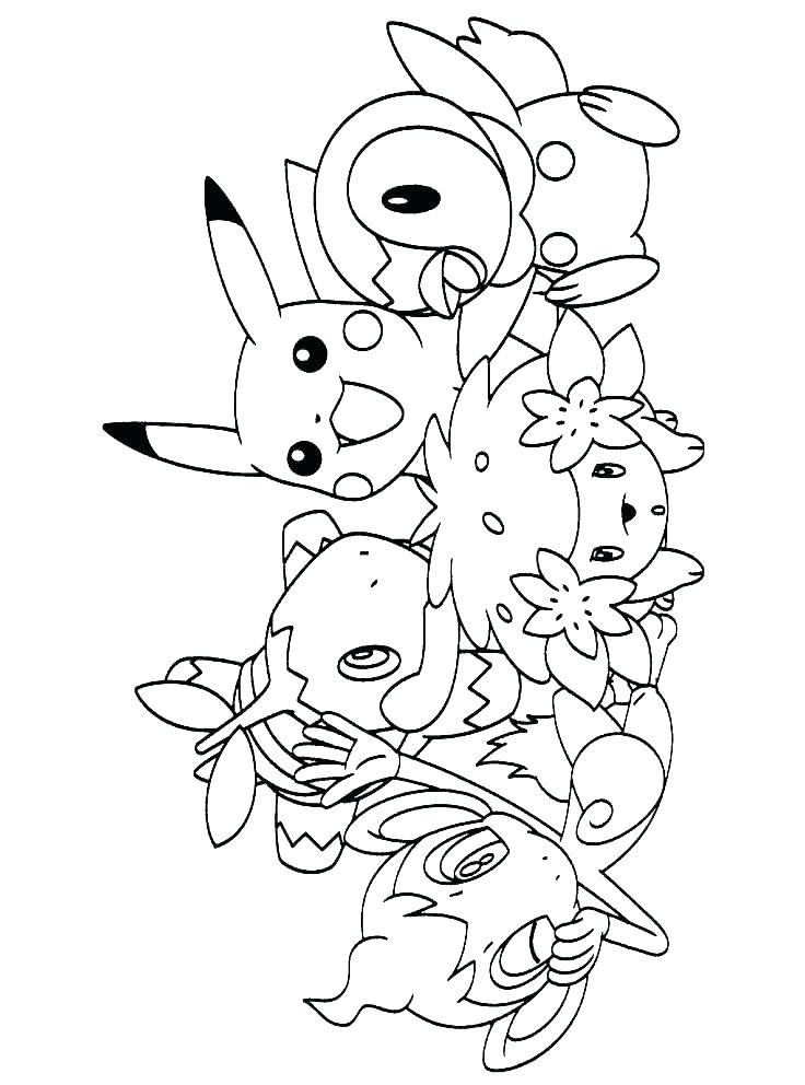 Pokemon Christmas Coloring Pages at Free printable