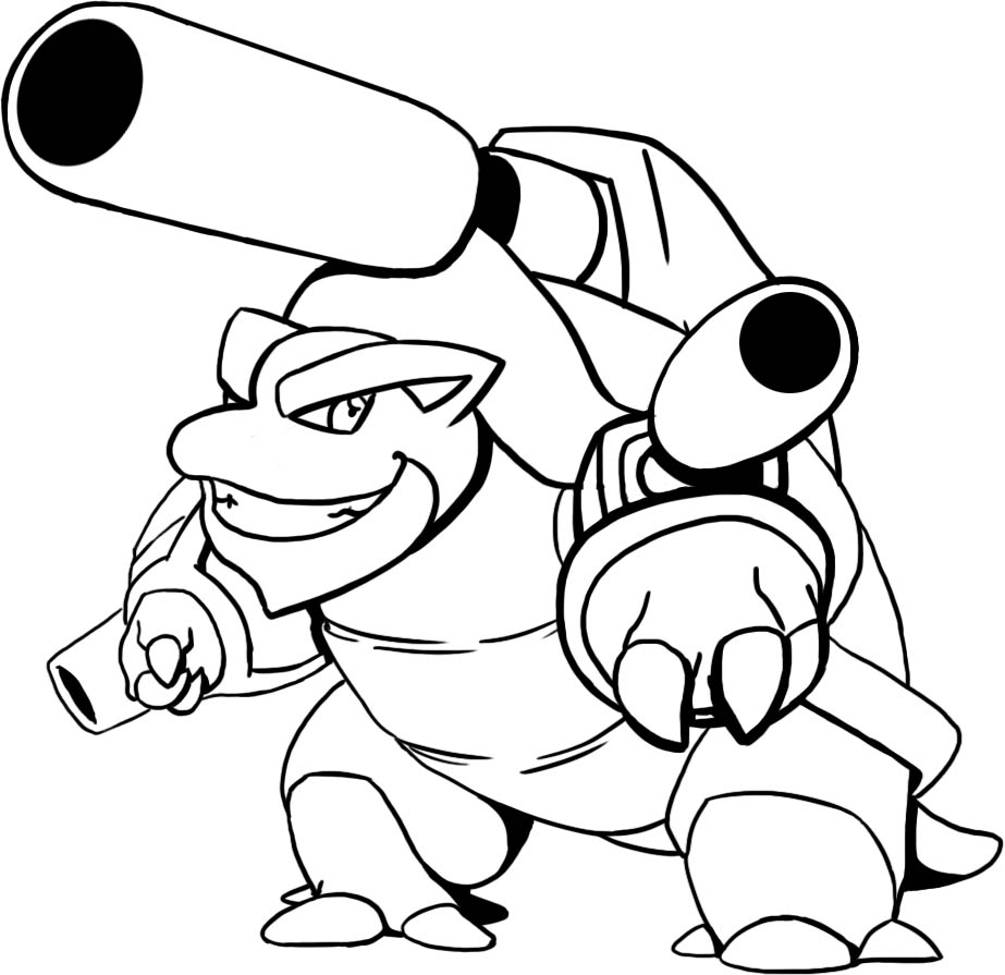 Pokemon Coloring Pages Blastoise At GetColorings Free Printable 