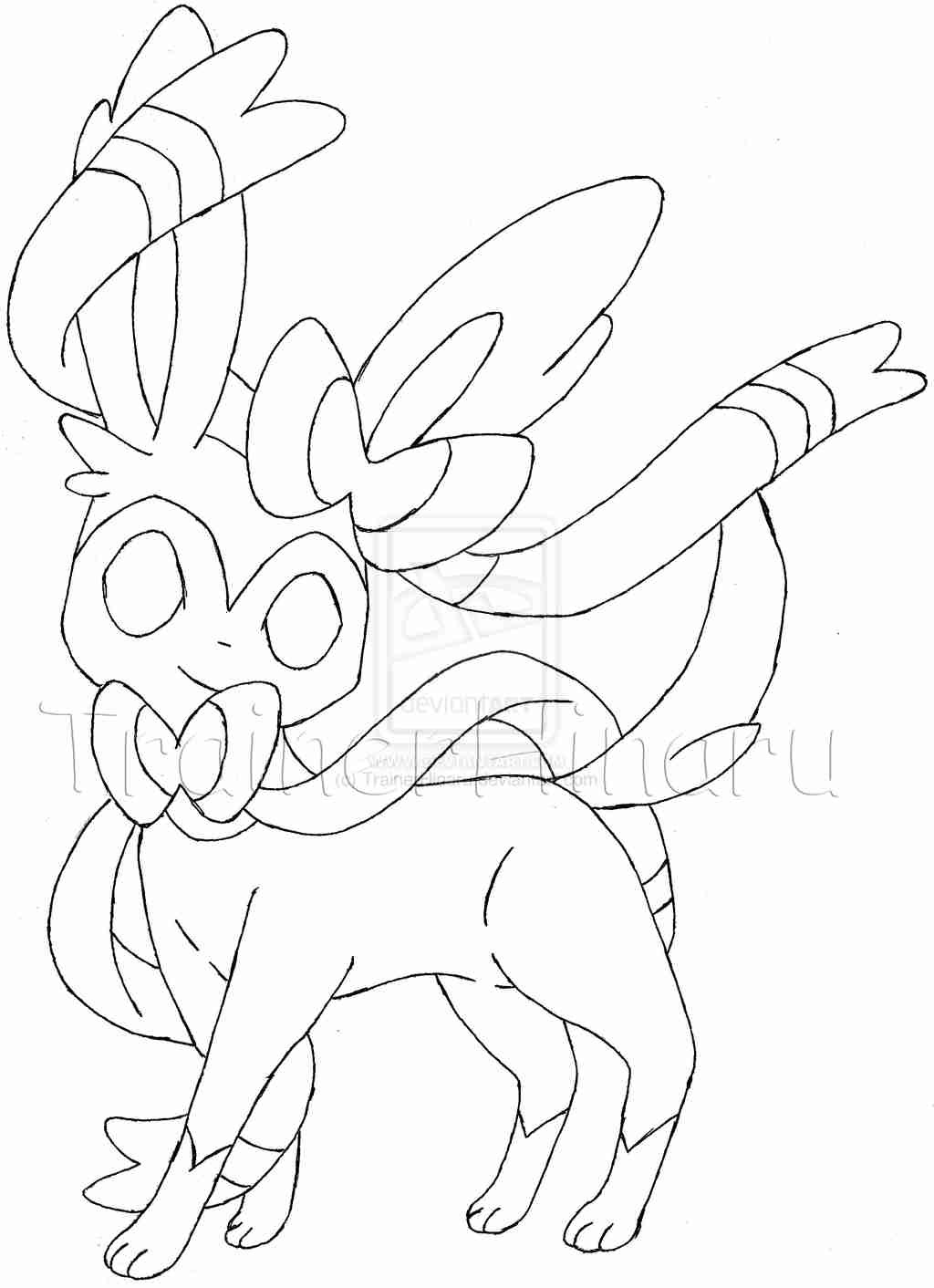 Pokemon Coloring Pages Sylveon At GetColorings Free Printable