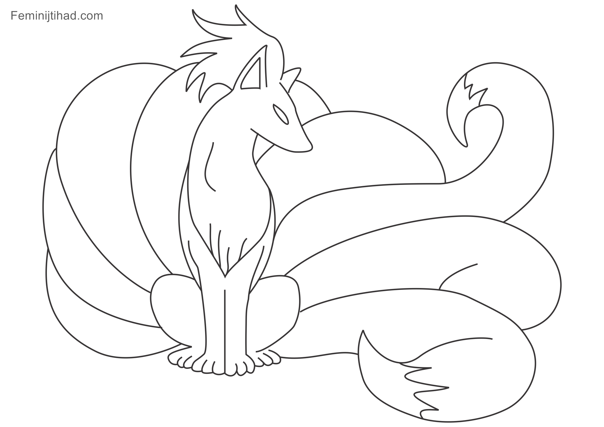 Pokemon Coloring Pages Vulpix At Free Printable