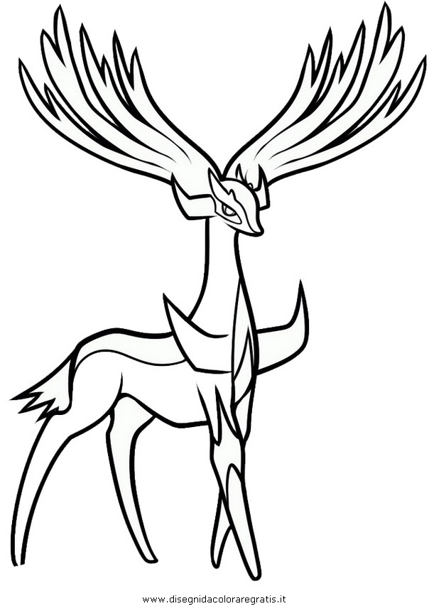 Pokemon Coloring Pages Xerneas at GetColorings.com | Free ...