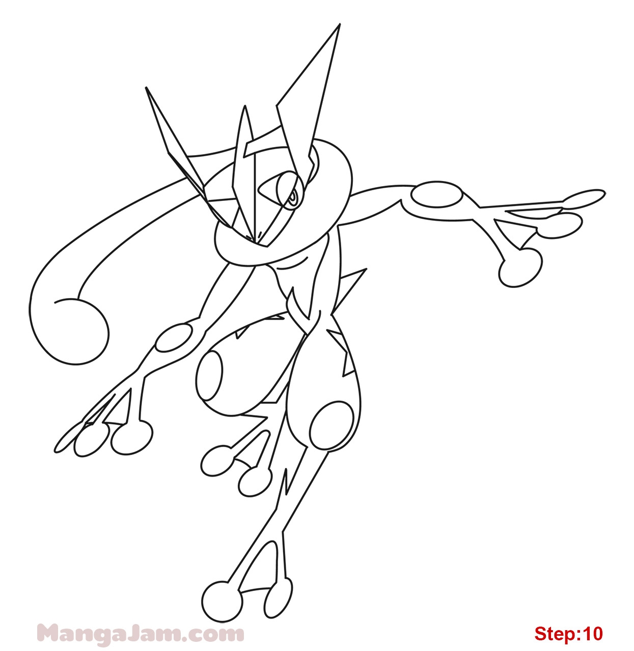 Pokemon Greninja Coloring Pages at GetColorings.com | Free printable