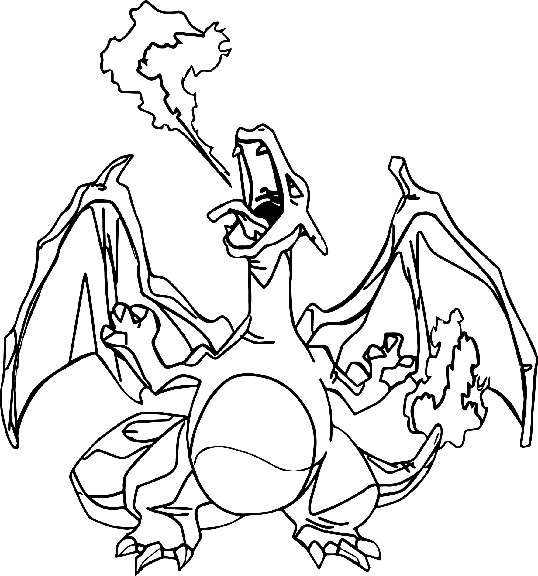 Pokemon Mega Charizard Coloring Pages At GetColorings Free 