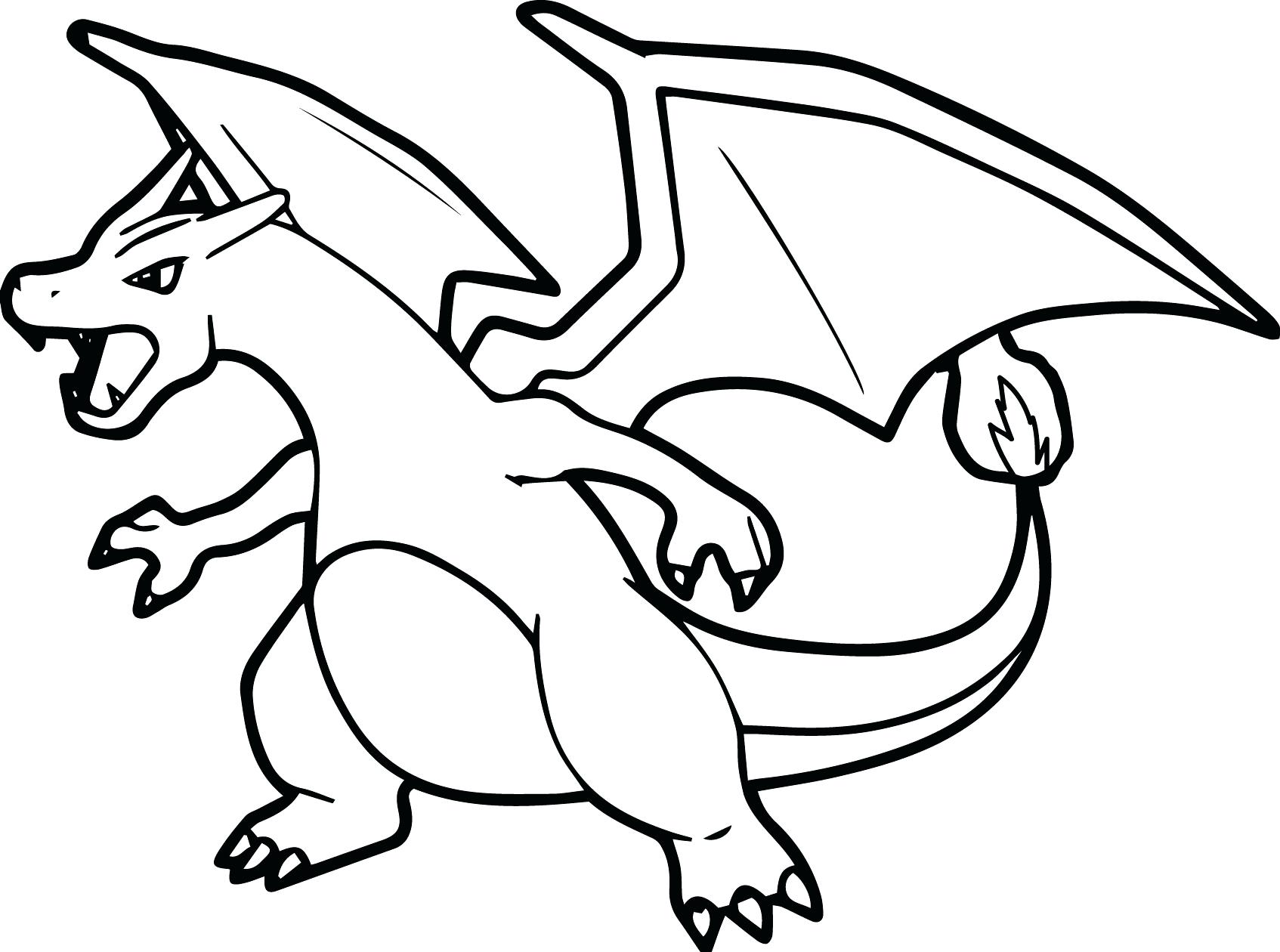 Pokemon Mega Charizard X Coloring Pages at GetColorings.com | Free