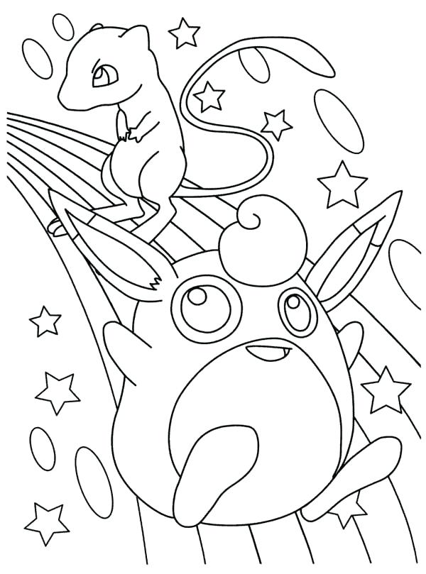 Pokemon Mew Coloring Pages at GetColorings.com | Free printable