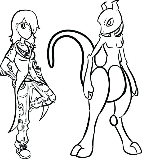 Pokemon Mewtwo Coloring Pages at GetColorings.com | Free printable