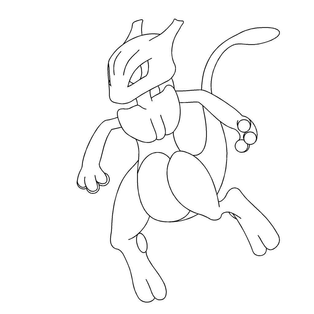 Pokemon Mewtwo Coloring Pages at GetColorings.com | Free printable