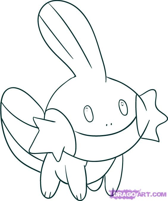 Pokemon Mudkip Coloring Pages At Getcolorings Free Printable