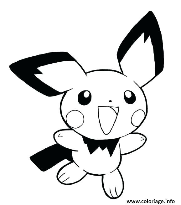 Cute Coloring Pages Of Pichu 
