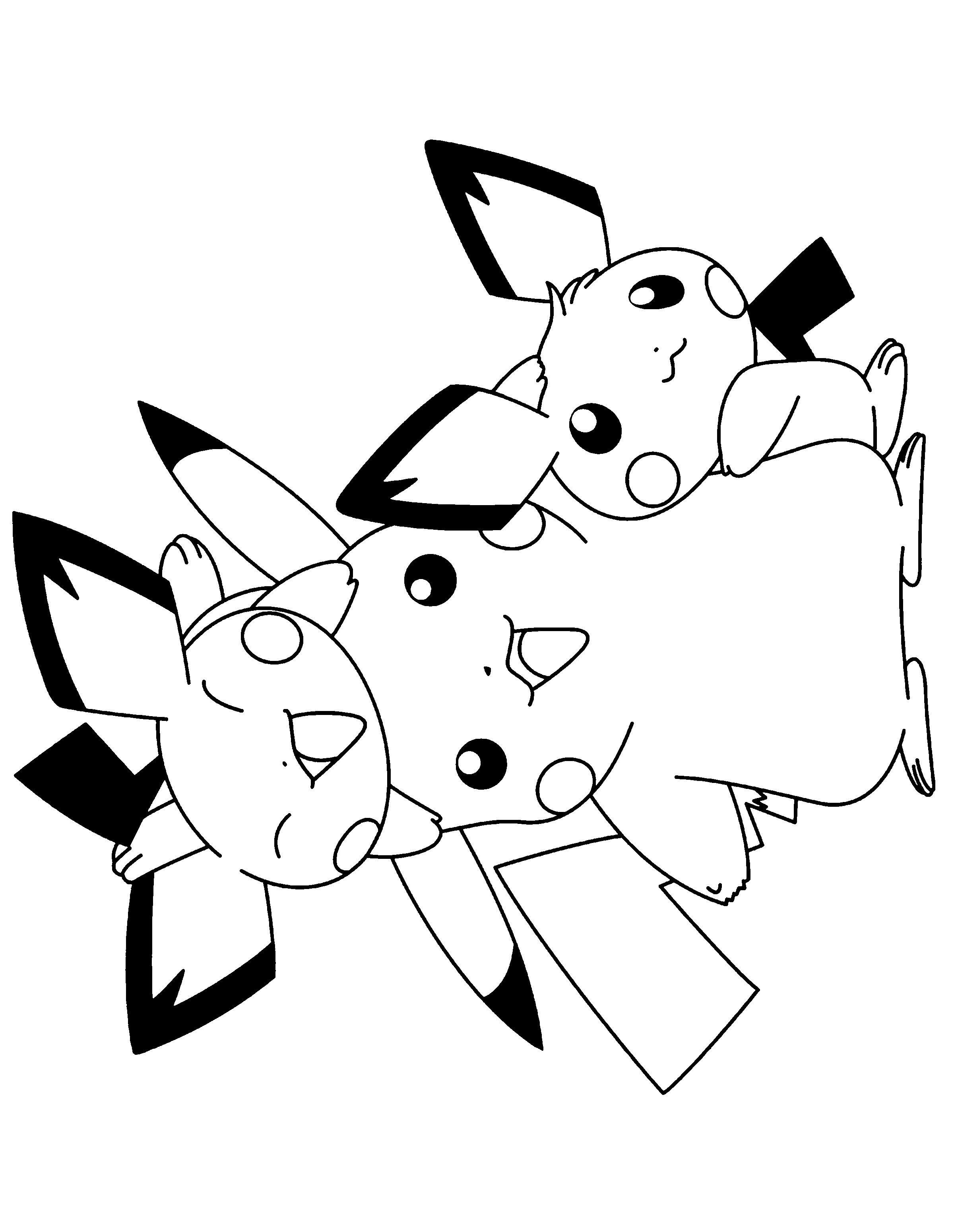 Pokemon Pichu Coloring Pages at GetColorings.com | Free printable