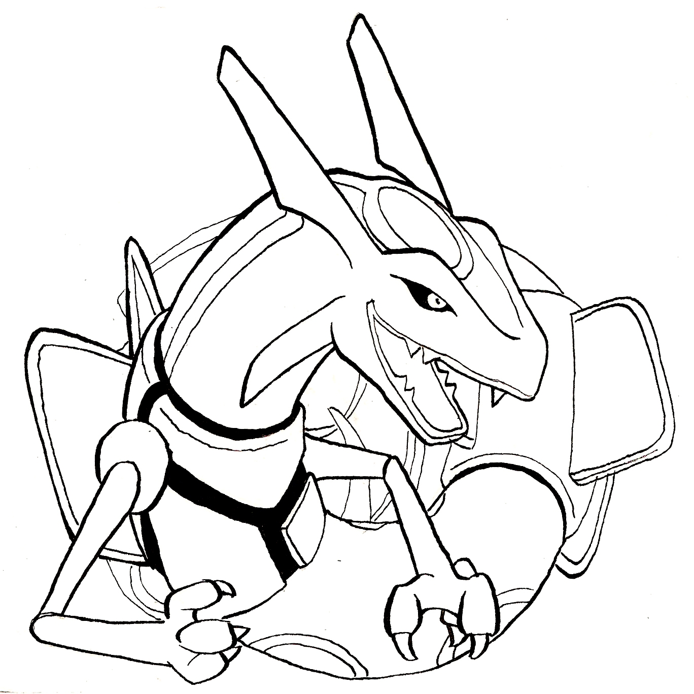 Pokemon Rayquaza Coloring Pages at GetColorings.com | Free printable